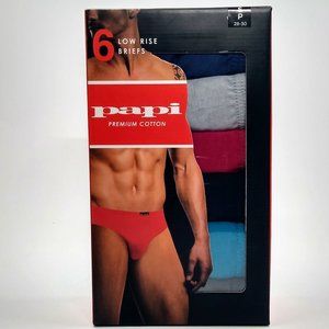 papi 6 Pack Low Rise Cotton Brief SMALL